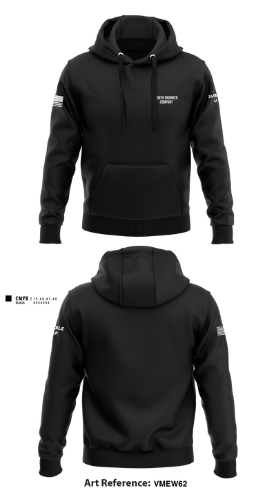 186th Engineer Company 12426421 Hoodie - 1