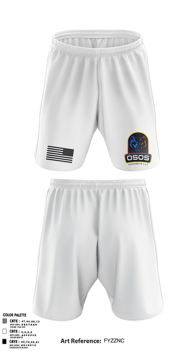 OSOS CONCRETE LLC 97572921 Athletic Shorts With Pockets - 33