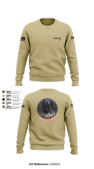 Crew Neck Sweatshirt, , Army, Teamtime, Team time, sublimation, custom sports apparel, team uniforms, spirit wear, spiritwear, sports uniforms, custom shirts, team store, custom team store, fundraiser sports, apparel fundraiser