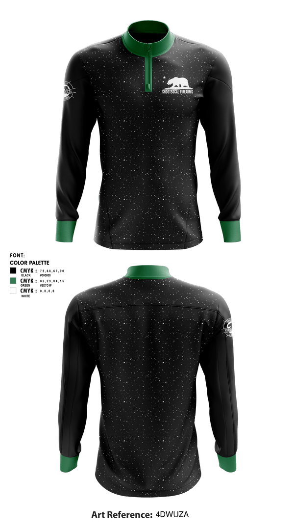 Quarter Zip Jacket, ShootSoCal firearms, , Teamtime, Team time, sublimation, custom sports apparel, team uniforms, spirit wear, spiritwear, sports uniforms, custom shirts, team store, custom team store, fundraiser sports, apparel fundraiser