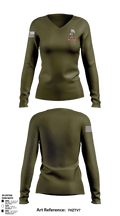 B Co., 326 BEB, 1 BCT, 101st ABN DIV (AASLT) 89125861 Women's Long Sleeve V-neck Shirt - 49