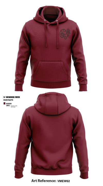 Soroco Middle School Volleyball 87011419 Hoodie - 1