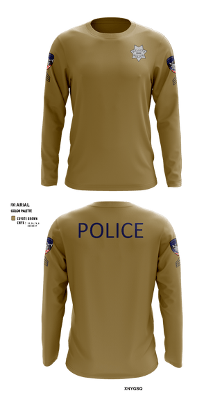 Long Sleeve Performance Shirt, Willits Little Lake JRTF, Police, Teamtime, Team time, sublimation, custom sports apparel, team uniforms, spirit wear, spiritwear, sports uniforms, custom shirts, team store, custom team store, fundraiser sports, apparel fundraiser