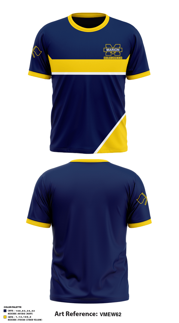 Short Sleeve Performance Shirt, Marion High School Drill, Spirit Store, Teamtime, Team time, sublimation, custom sports apparel, team uniforms, spirit wear, spiritwear, sports uniforms, custom shirts, team store, custom team store, fundraiser sports, apparel fundraiser
