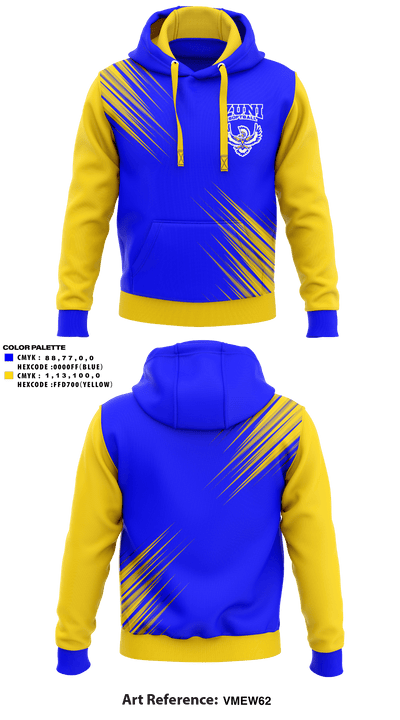 Zuni High School Softball 40526420 Hoodie - 1