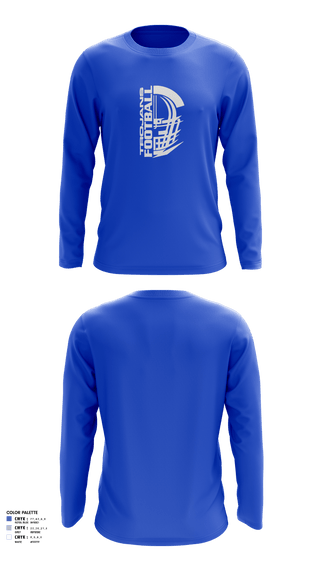 Long Sleeve Performance Shirt, Orland Jr Trojans Football, Football, Teamtime, Team time, sublimation, custom sports apparel, team uniforms, spirit wear, spiritwear, sports uniforms, custom shirts, team store, custom team store, fundraiser sports, apparel fundraiser