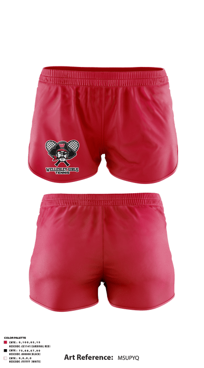 wellesley girls tennis 81368948 Track Shorts - 3