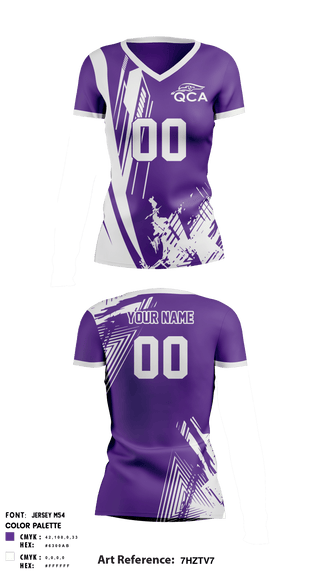 Women's Short Sleeve Vneck Shirt, QCA, Women's Volleyball, Teamtime, Team time, sublimation, custom sports apparel, team uniforms, spirit wear, spiritwear, sports uniforms, custom shirts, team store, custom team store, fundraiser sports, apparel fundraiser