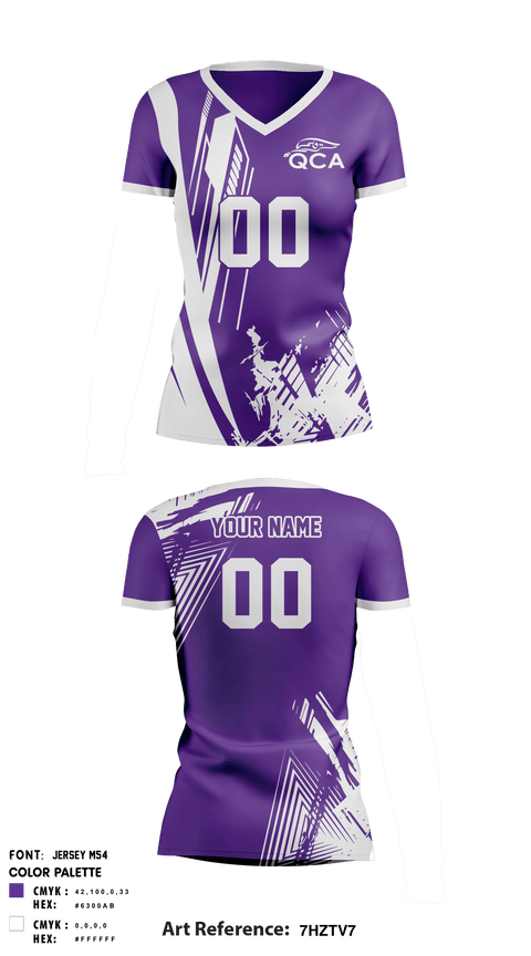 Women's Short Sleeve Vneck Shirt, QCA, Women's Volleyball, Teamtime, Team time, sublimation, custom sports apparel, team uniforms, spirit wear, spiritwear, sports uniforms, custom shirts, team store, custom team store, fundraiser sports, apparel fundraiser