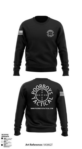 Crew Neck Sweatshirt, Poorboys Tactical, , Teamtime, Team time, sublimation, custom sports apparel, team uniforms, spirit wear, spiritwear, sports uniforms, custom shirts, team store, custom team store, fundraiser sports, apparel fundraiser