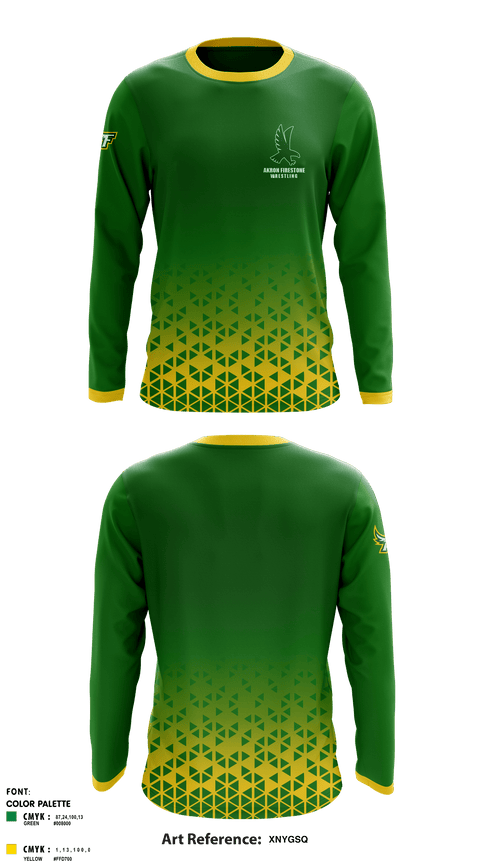 Long Sleeve Rash Guard Shirt, Akron Firestone High School Wresling, Wrestling, Teamtime, Team time, sublimation, custom sports apparel, team uniforms, spirit wear, spiritwear, sports uniforms, custom shirts, team store, custom team store, fundraiser sports, apparel fundraiser