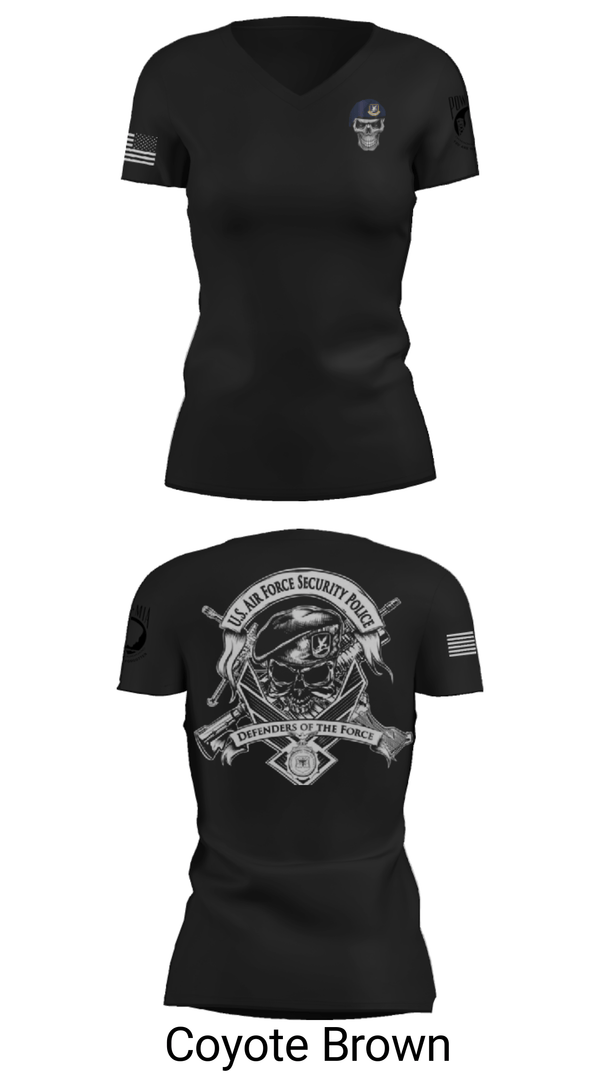 Women's Short Sleeve Vneck Shirt, , Air Force, Teamtime, Team time, sublimation, custom sports apparel, team uniforms, spirit wear, spiritwear, sports uniforms, custom shirts, team store, custom team store, fundraiser sports, apparel fundraiser
