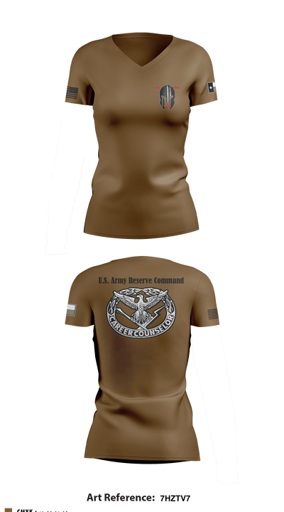 AREA 2, 12TH BN ARCG 57616910 Women's Short Sleeve V-neck Shirt - 4