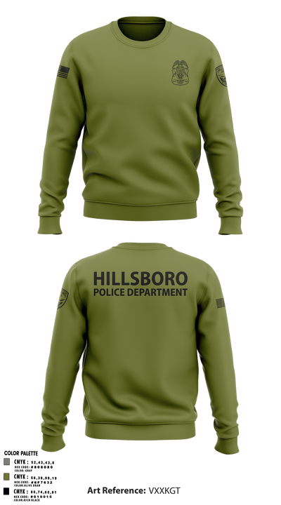 Hillsboro Police Department 31441057 Crew Neck Sweatshirt - 9