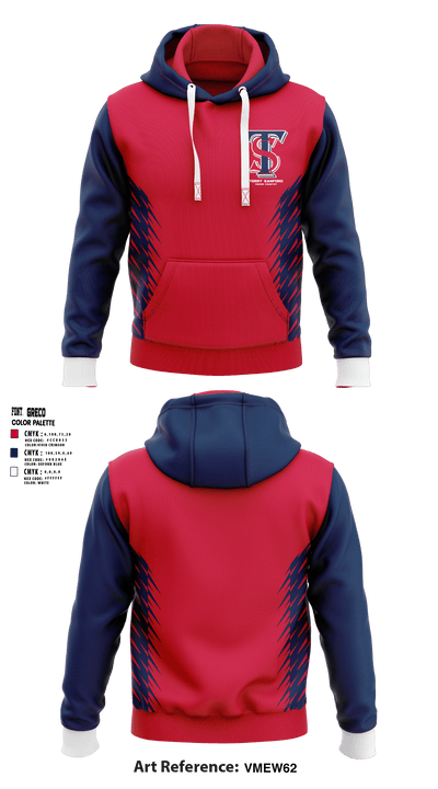 Terry Sanford High School Cross Country 57876739 Hoodie - 1