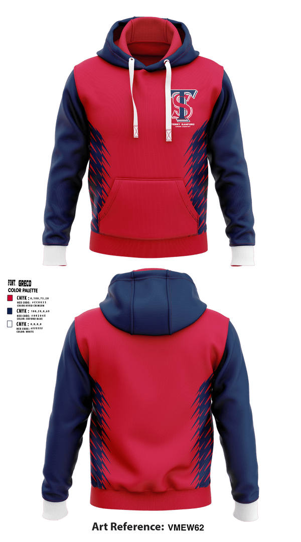 Hoodie, Terry Sanford High School Cross Country, Cross Country, Teamtime, Team time, sublimation, custom sports apparel, team uniforms, spirit wear, spiritwear, sports uniforms, custom shirts, team store, custom team store, fundraiser sports, apparel fundraiser