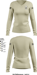 HING CERFP 10975890 Women's Long Sleeve V-neck Shirt - 5