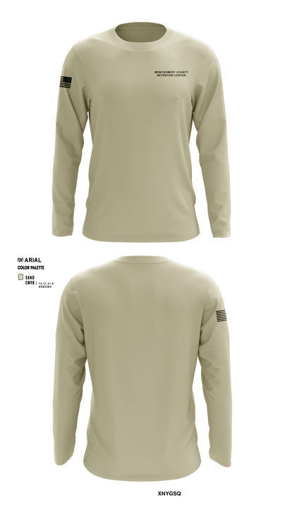 Montgomery County Detention Center 84583127 Long Sleeve Performance Shirt - 1