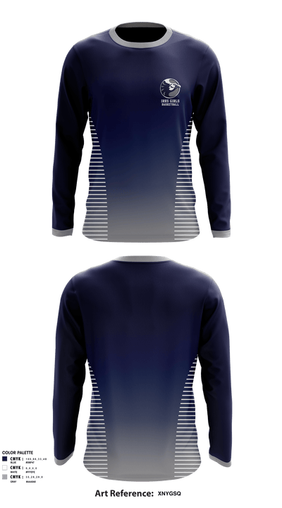 IRHS Girls Basketball 1389939 Long Sleeve Performance Shirt - 1