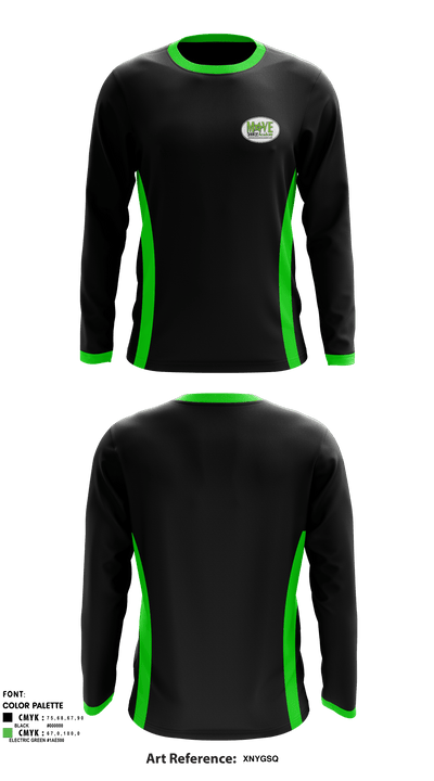 MOVE Dance Academy 42001052 Long Sleeve Performance Shirt - 1