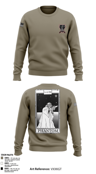 Crew Neck Sweatshirt, 1-5 Recon, Army, Teamtime, Team time, sublimation, custom sports apparel, team uniforms, spirit wear, spiritwear, sports uniforms, custom shirts, team store, custom team store, fundraiser sports, apparel fundraiser