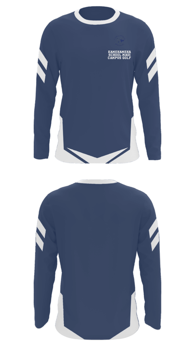 Kamehameha School-Maui Campus Golf 44594344 Long Sleeve Performance Shirt - 24