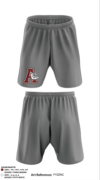 Athletic Shorts With Pockets, Anniston High School, Spirit Store, Teamtime, Team time, sublimation, custom sports apparel, team uniforms, spirit wear, spiritwear, sports uniforms, custom shirts, team store, custom team store, fundraiser sports, apparel fundraiser
