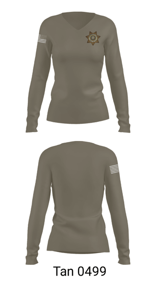 Women's Long Sleeve Vneck Shirt, , Police, Teamtime, Team time, sublimation, custom sports apparel, team uniforms, spirit wear, spiritwear, sports uniforms, custom shirts, team store, custom team store, fundraiser sports, apparel fundraiser