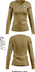 HING CERFP 10975890 Women's Long Sleeve V-neck Shirt - 3