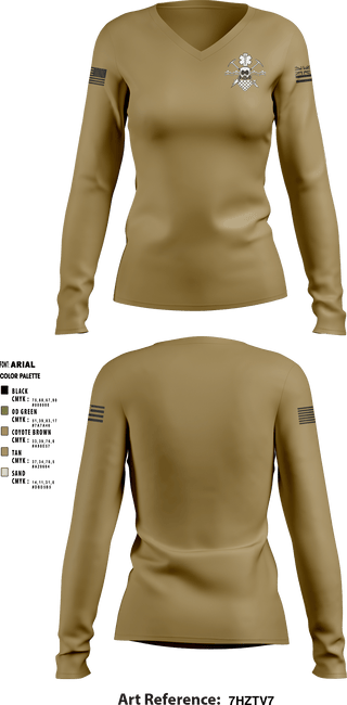 Women's Long Sleeve Vneck Shirt, HING CERFP, , Teamtime, Team time, sublimation, custom sports apparel, team uniforms, spirit wear, spiritwear, sports uniforms, custom shirts, team store, custom team store, fundraiser sports, apparel fundraiser