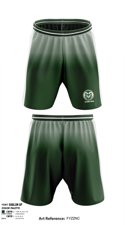Sylvania High School Cheer 42424499 Athletic Shorts With Pockets - 1