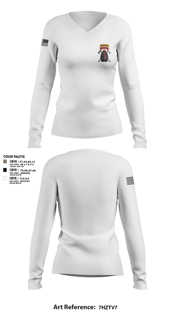 Women's Long Sleeve Vneck Shirt, A/98, Army, Teamtime, Team time, sublimation, custom sports apparel, team uniforms, spirit wear, spiritwear, sports uniforms, custom shirts, team store, custom team store, fundraiser sports, apparel fundraiser