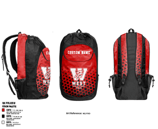 Gear Bag, West Middle School Cheer, Cheer, Teamtime, Team time, sublimation, custom sports apparel, team uniforms, spirit wear, spiritwear, sports uniforms, custom shirts, team store, custom team store, fundraiser sports, apparel fundraiser