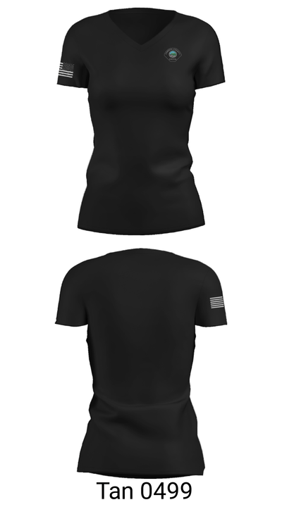Crime Scene Unit 72242285 Women's Short Sleeve V-neck Shirt - 23