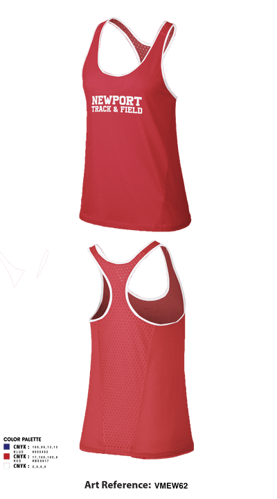 Newport High School Track & Field 49757231 Women's Track Singlet - 2