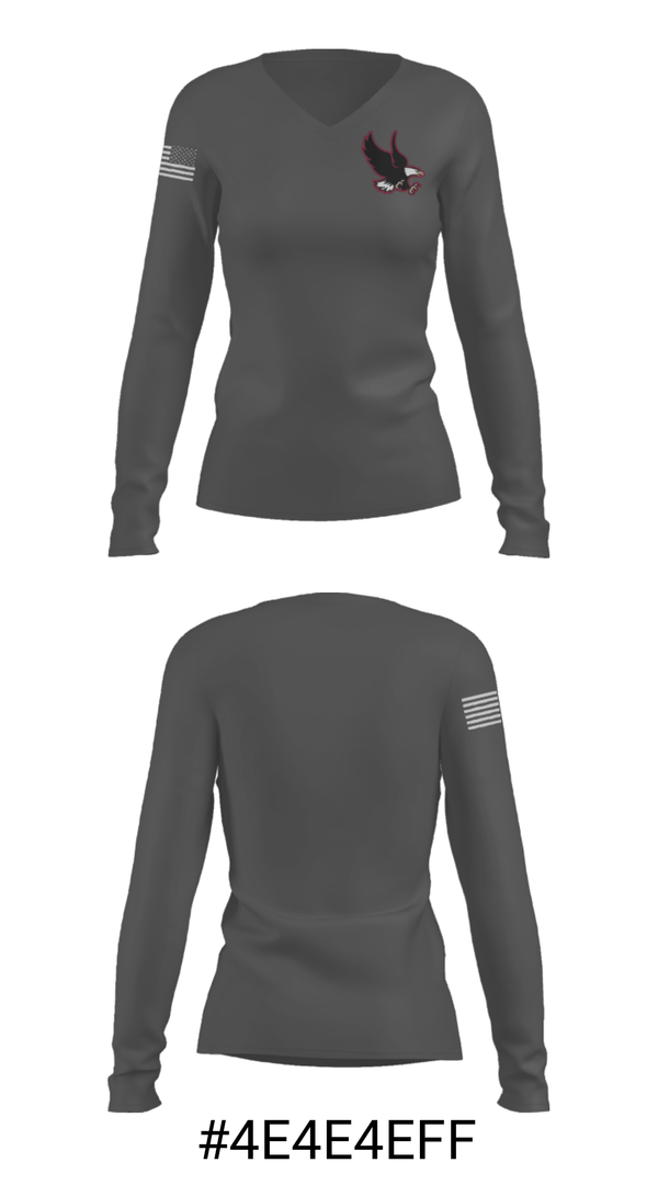 Women's Long Sleeve Vneck Shirt, Bishop Watterson High School Volleyball, Women's Volleyball, Teamtime, Team time, sublimation, custom sports apparel, team uniforms, spirit wear, spiritwear, sports uniforms, custom shirts, team store, custom team store, fundraiser sports, apparel fundraiser