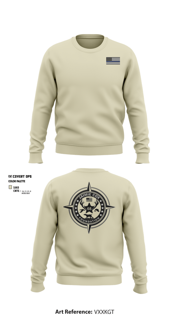 Crew Neck Sweatshirt, Jaimie Cox Foundation, , Teamtime, Team time, sublimation, custom sports apparel, team uniforms, spirit wear, spiritwear, sports uniforms, custom shirts, team store, custom team store, fundraiser sports, apparel fundraiser