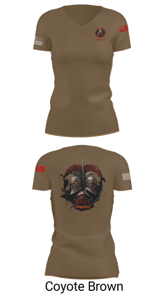 Women's Short Sleeve Vneck Shirt, , Army, Teamtime, Team time, sublimation, custom sports apparel, team uniforms, spirit wear, spiritwear, sports uniforms, custom shirts, team store, custom team store, fundraiser sports, apparel fundraiser
