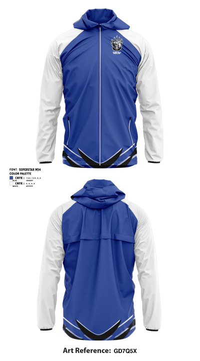 Sylvan Hills High School Wrestling 34797406 Windbreaker - 2