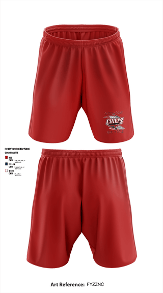 Athletic Shorts With Pockets, Copperas Chiefs, Football, Teamtime, Team time, sublimation, custom sports apparel, team uniforms, spirit wear, spiritwear, sports uniforms, custom shirts, team store, custom team store, fundraiser sports, apparel fundraiser