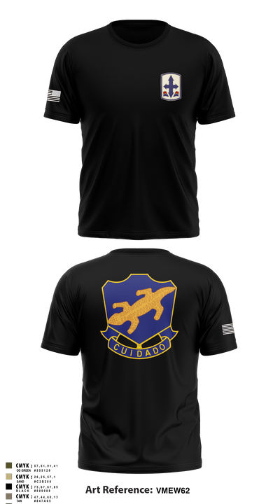 1-158th IN 91040606 Short Sleeve Performance Shirt - 1