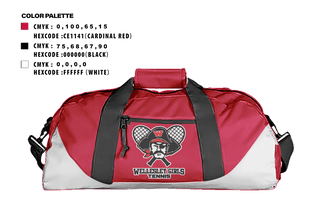 Duffle Bag, wellesley girls tennis, Tennis, Teamtime, Team time, sublimation, custom sports apparel, team uniforms, spirit wear, spiritwear, sports uniforms, custom shirts, team store, custom team store, fundraiser sports, apparel fundraiser