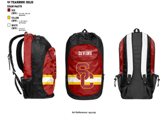 Gear Bag, University Of Southern California Diving, Spirit Store, Teamtime, Team time, sublimation, custom sports apparel, team uniforms, spirit wear, spiritwear, sports uniforms, custom shirts, team store, custom team store, fundraiser sports, apparel fundraiser