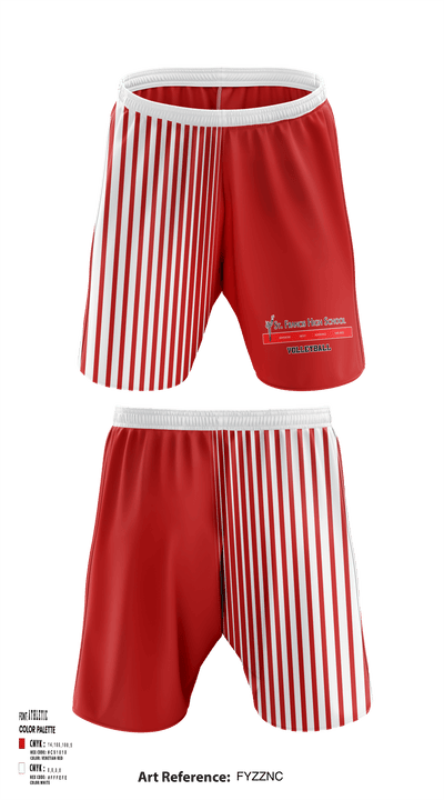 St Francis High School Volleyball 85446825 Athletic Shorts With Pockets - 1