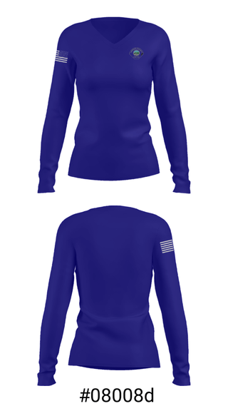 Women's Long Sleeve Vneck Shirt, , Police, Teamtime, Team time, sublimation, custom sports apparel, team uniforms, spirit wear, spiritwear, sports uniforms, custom shirts, team store, custom team store, fundraiser sports, apparel fundraiser