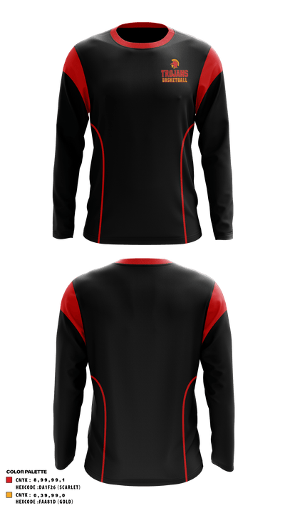North College Hill High School Basketball 40310124 Long Sleeve Performance Shirt - 5