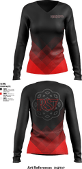 Redshift7 60058948 Women's Long Sleeve V-neck Shirt - 1