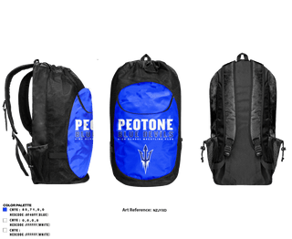Gear Bag, Peotone Blue Devils, Wrestling, Teamtime, Team time, sublimation, custom sports apparel, team uniforms, spirit wear, spiritwear, sports uniforms, custom shirts, team store, custom team store, fundraiser sports, apparel fundraiser
