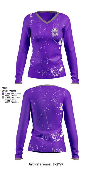 Women's Long Sleeve Vneck Shirt, Young Men's Leadership Academy, Spirit Store, Teamtime, Team time, sublimation, custom sports apparel, team uniforms, spirit wear, spiritwear, sports uniforms, custom shirts, team store, custom team store, fundraiser sports, apparel fundraiser