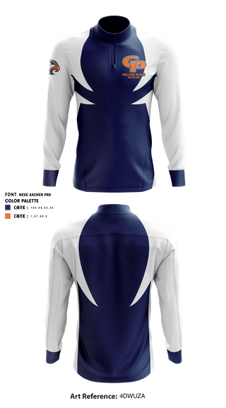 Quarter Zip Jacket, College Place Wrestling, Wrestling, Teamtime, Team time, sublimation, custom sports apparel, team uniforms, spirit wear, spiritwear, sports uniforms, custom shirts, team store, custom team store, fundraiser sports, apparel fundraiser